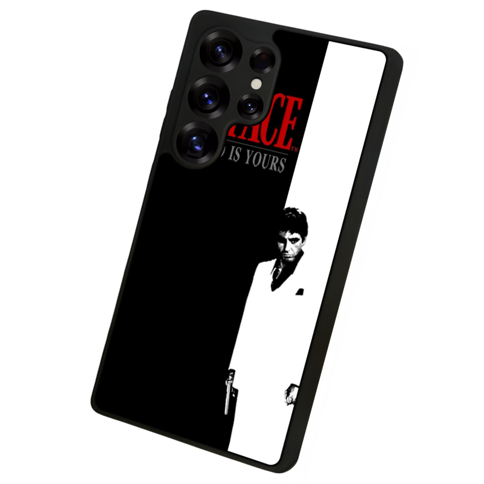 Samsung Galaxy S25 Ultra Uyumlu Scarface Tasarımlı Glossy Premium Kılıf
