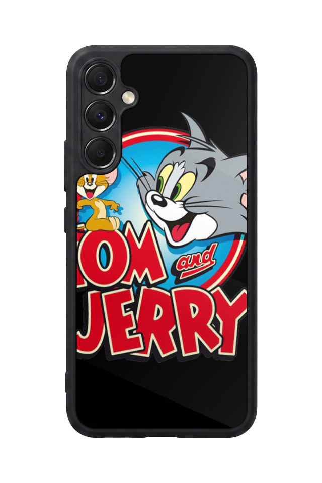 Samsung Galaxy A34 Uyumlu Tom And Jerry Tasarımlı Glossy Premium Kılıf