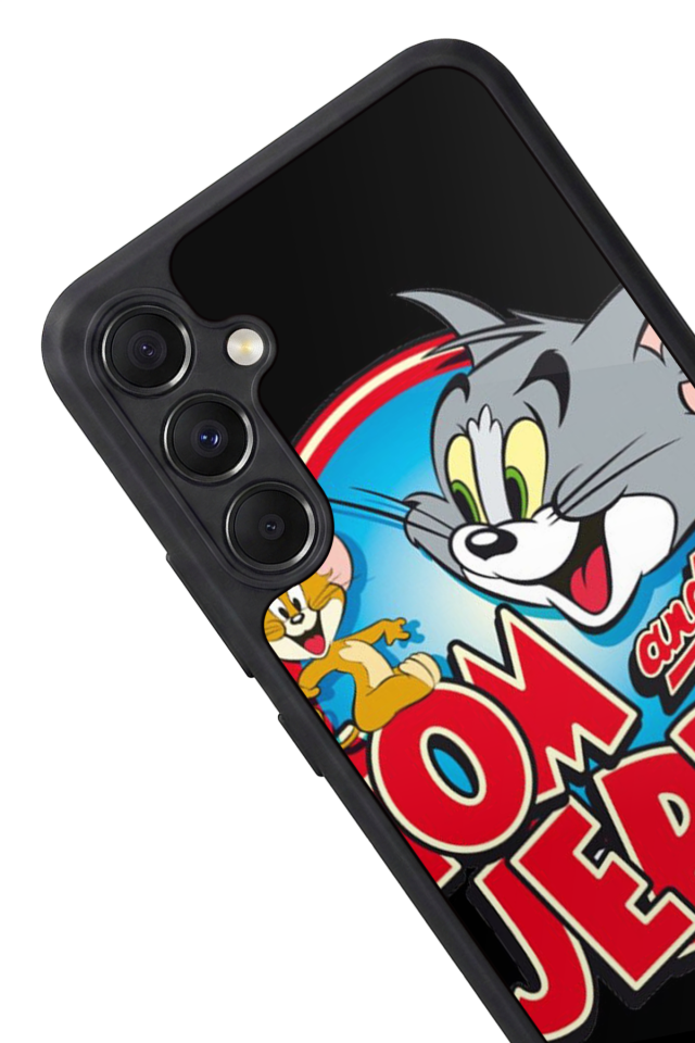Samsung Galaxy A34 Uyumlu Tom And Jerry Tasarımlı Glossy Premium Kılıf