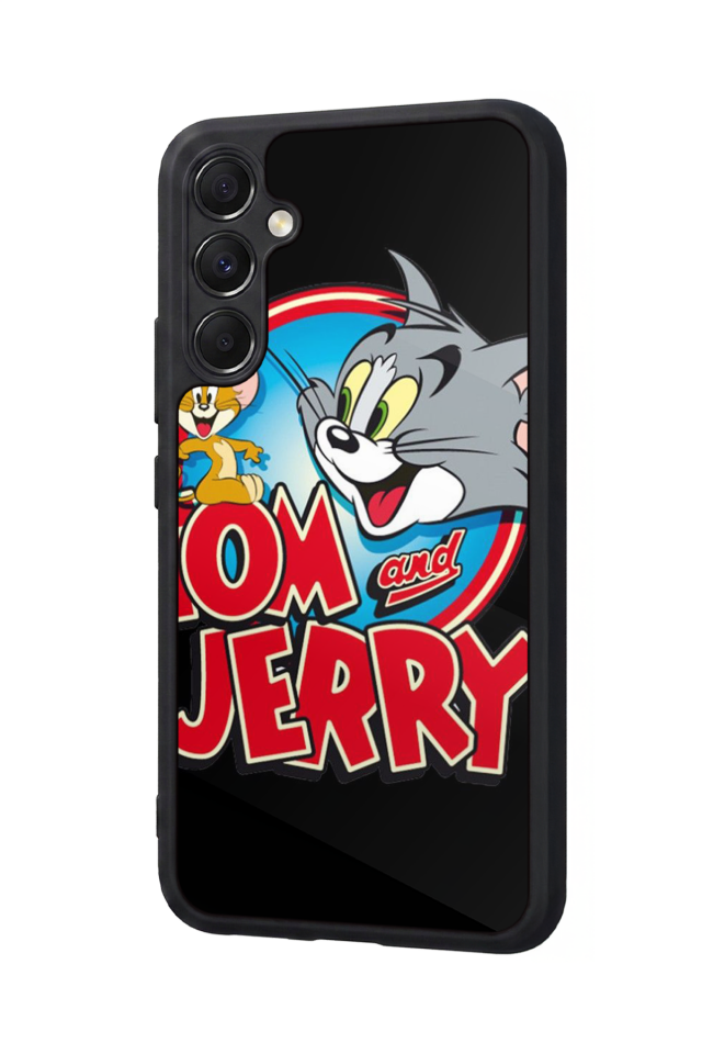 Samsung Galaxy A34 Uyumlu Tom And Jerry Tasarımlı Glossy Premium Kılıf