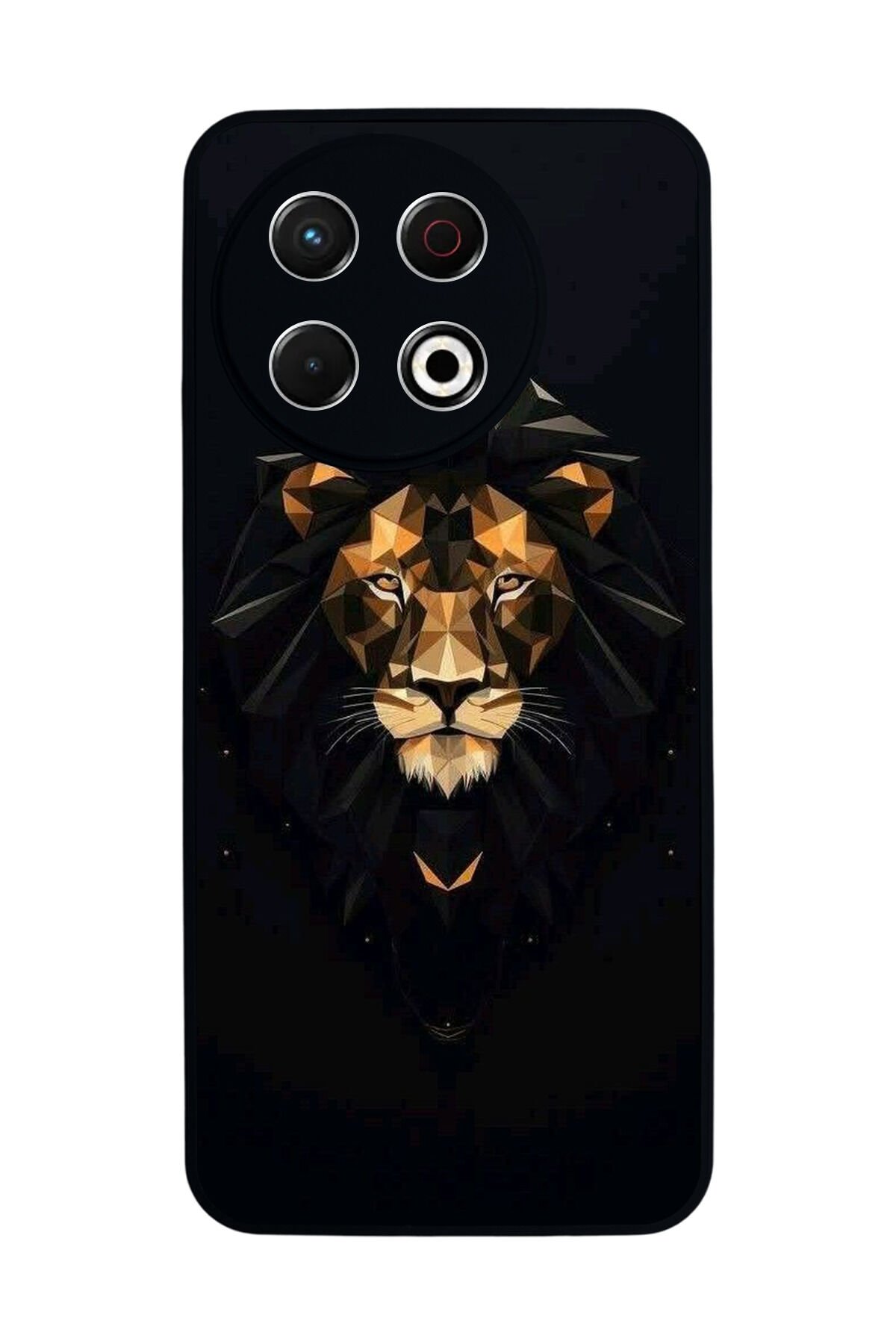 Tecno Spark 30 Pro Uyumlu Aslan Tasarımlı Glossy Premium Kılıf
