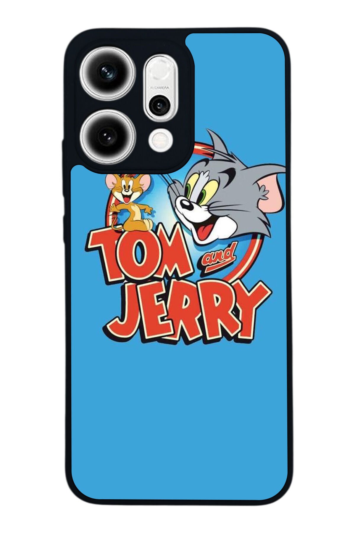 Oppo Reno 14 Uyumlu Tom And Jerry Tasarımlı Glossy Premium Kılıf