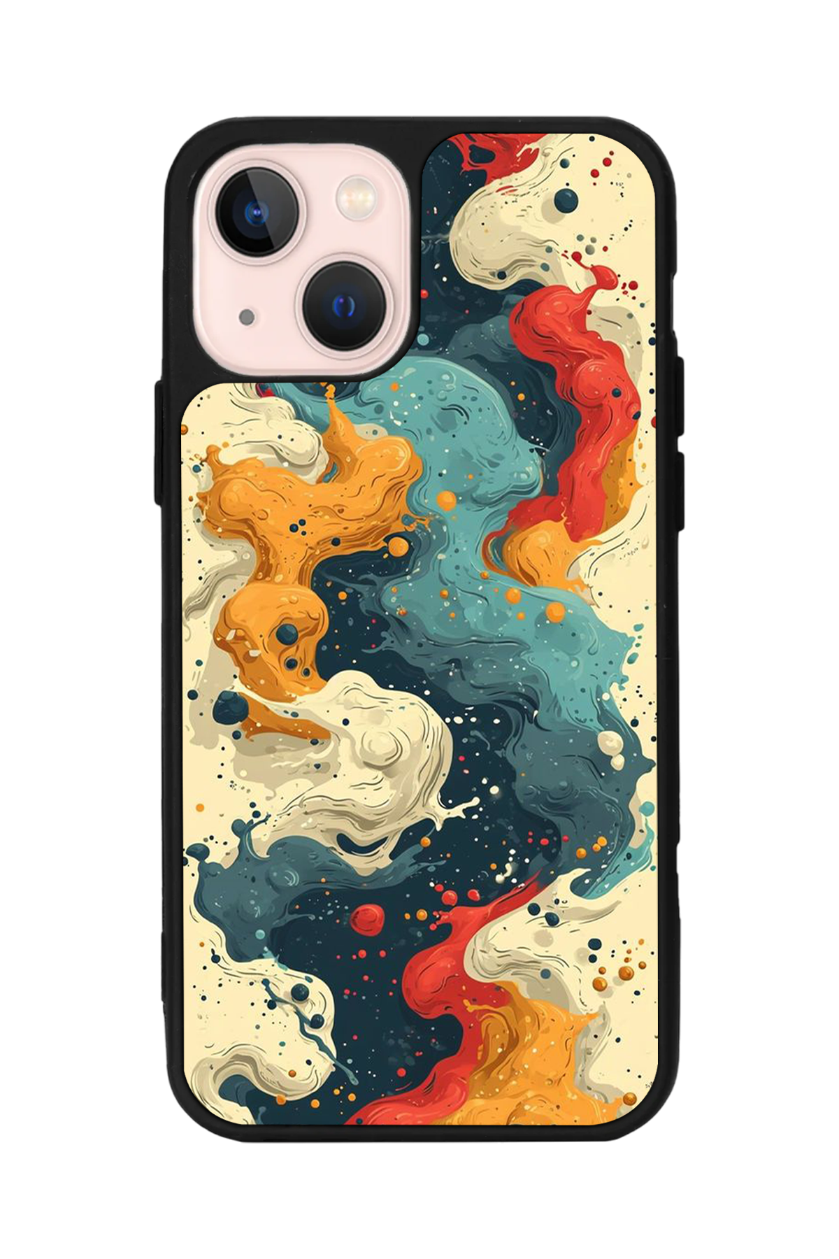 iPhone 13/14 Uyumlu Abstract Tasarımlı Glossy Premium Kılıf