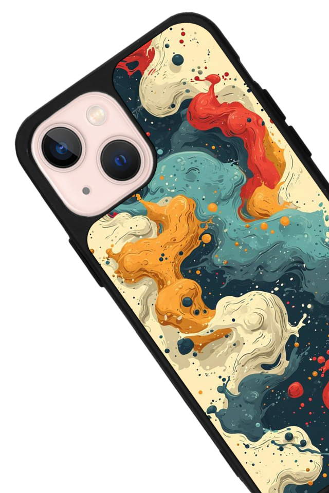 iPhone 13/14 Uyumlu Abstract Tasarımlı Glossy Premium Kılıf