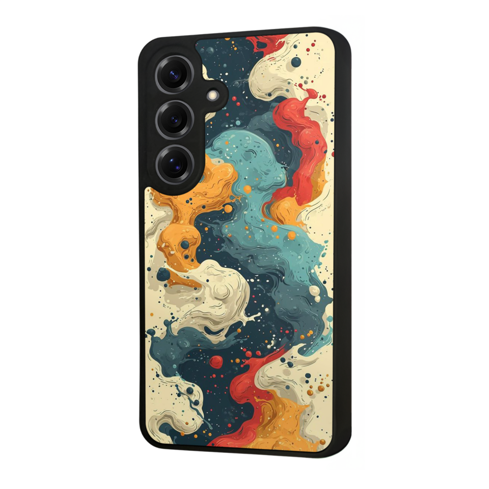 Samsung Galaxy S25 Uyumlu Abstract Tasarımlı Glossy Premium Kılıf