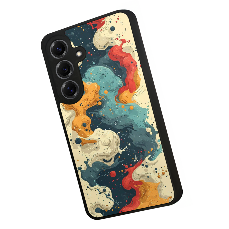 Samsung Galaxy S25 Uyumlu Abstract Tasarımlı Glossy Premium Kılıf