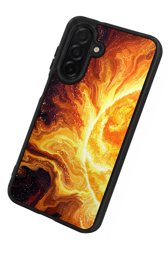 Samsung Galaxy A36 Uyumlu Güneş Tasarımlı Glossy Premium Kılıf