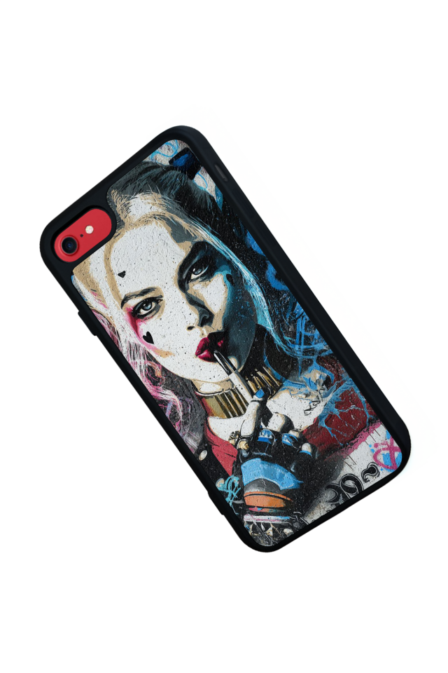 iPhone SE Uyumlu HarleyQueen Tasarımlı Glossy Premium Kılıf