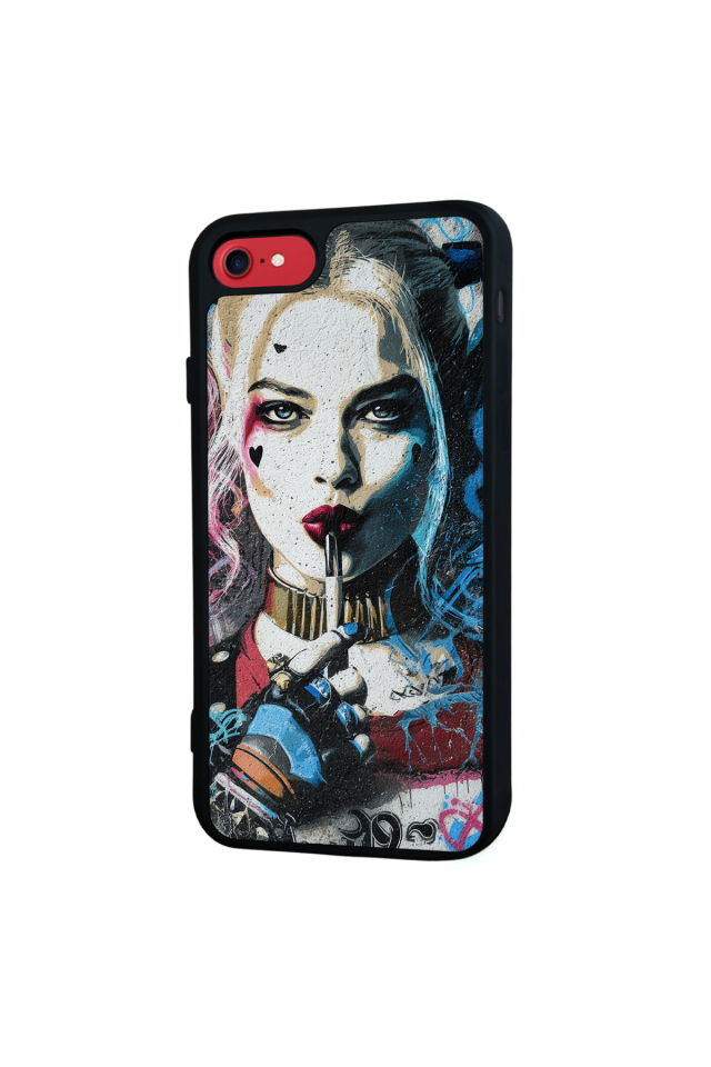 iPhone SE Uyumlu HarleyQueen Tasarımlı Glossy Premium Kılıf