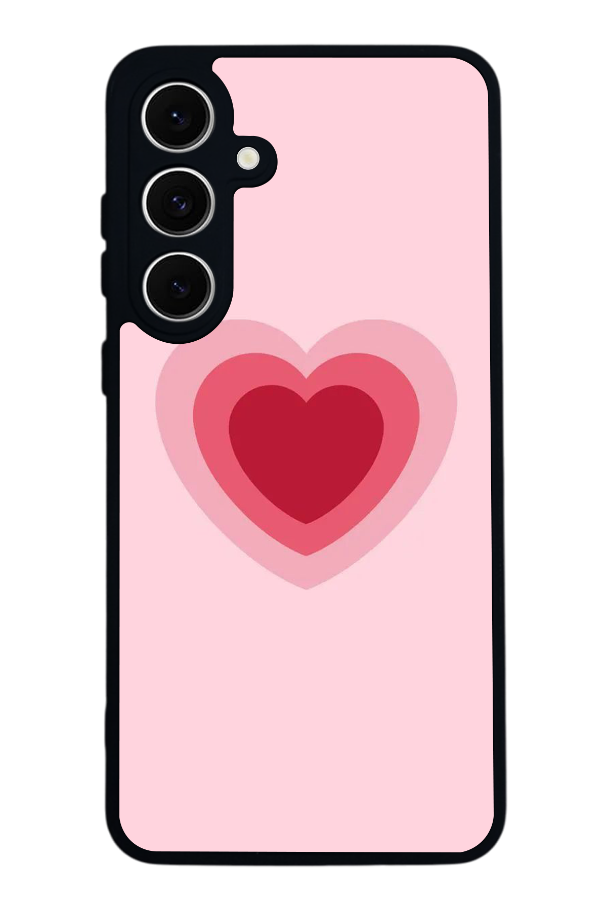 Samsung Galaxy S24 FE Uyumlu Kalp Love Tasarımlı Glossy Premium Kılıf