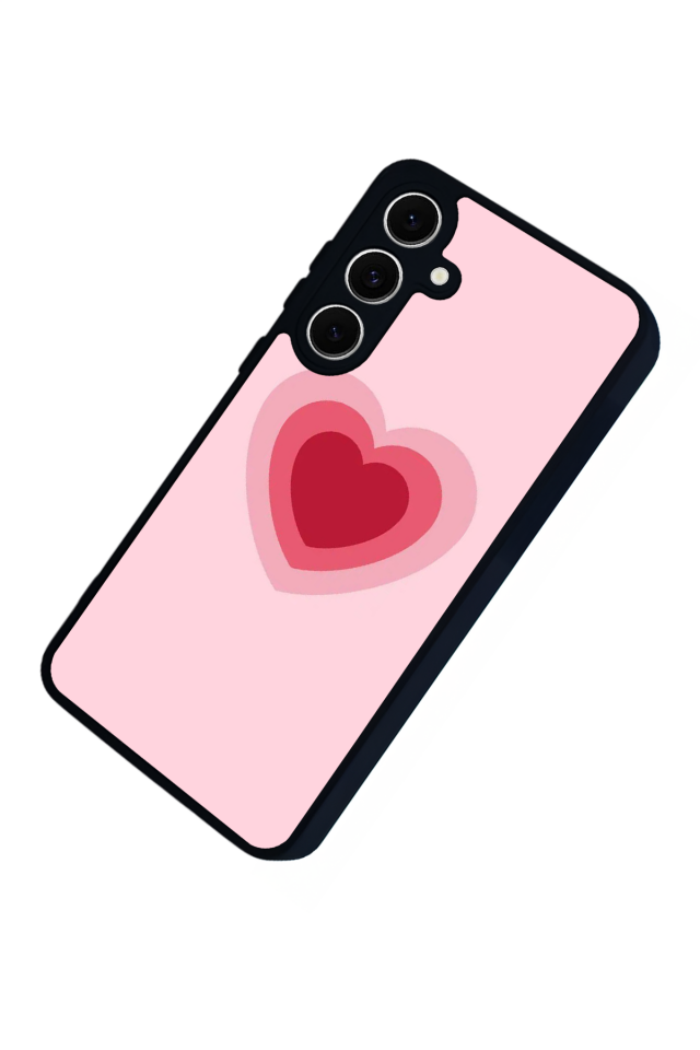 Samsung Galaxy S24 FE Uyumlu Kalp Love Tasarımlı Glossy Premium Kılıf