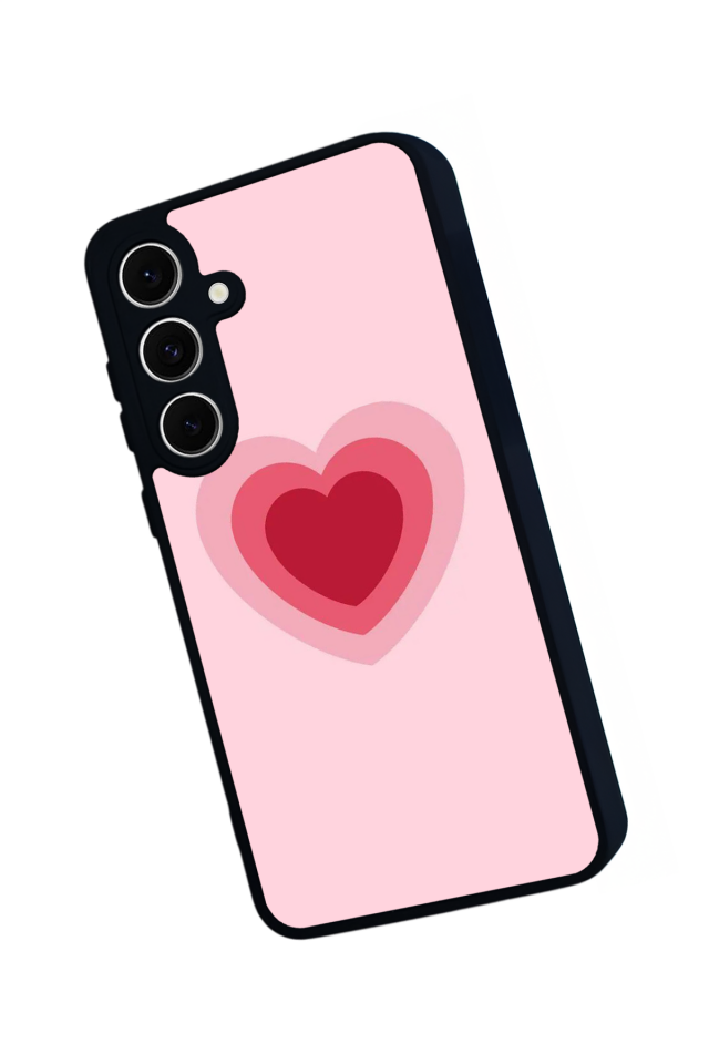 Samsung Galaxy S24 FE Uyumlu Kalp Love Tasarımlı Glossy Premium Kılıf