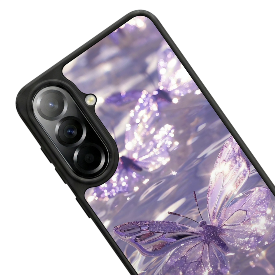 Samsung Galaxy A37 Uyumlu Kelebek Tasarımlı Glossy Premium Kılıf