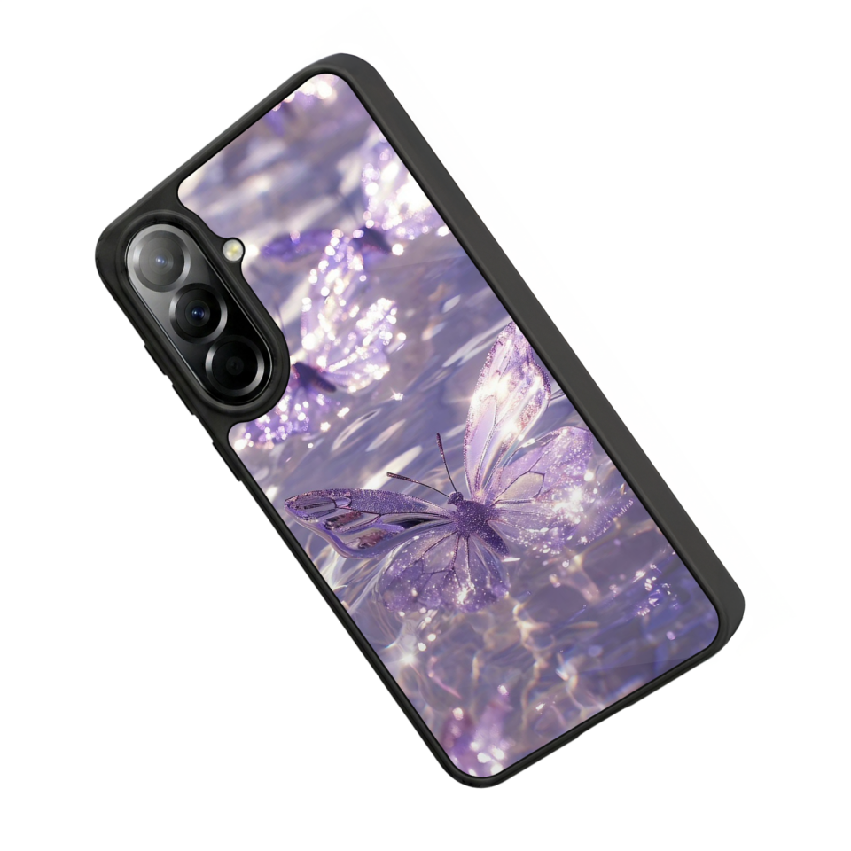 Samsung Galaxy A37 Uyumlu Kelebek Tasarımlı Glossy Premium Kılıf