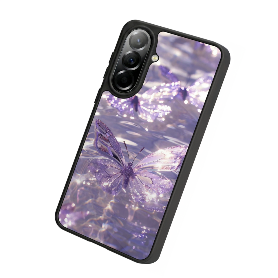 Samsung Galaxy A37 Uyumlu Kelebek Tasarımlı Glossy Premium Kılıf