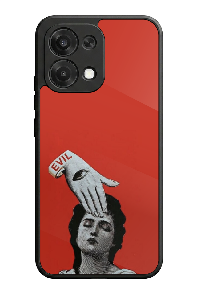 Oppo A6 Pro Uyumlu Kirmizi Tasarımlı Glossy Premium Kılıf