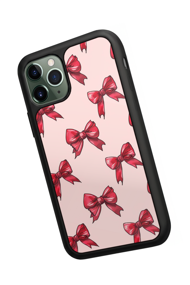 iPhone 11 Pro Uyumlu Kurdele Tasarımlı Glossy Premium Kılıf
