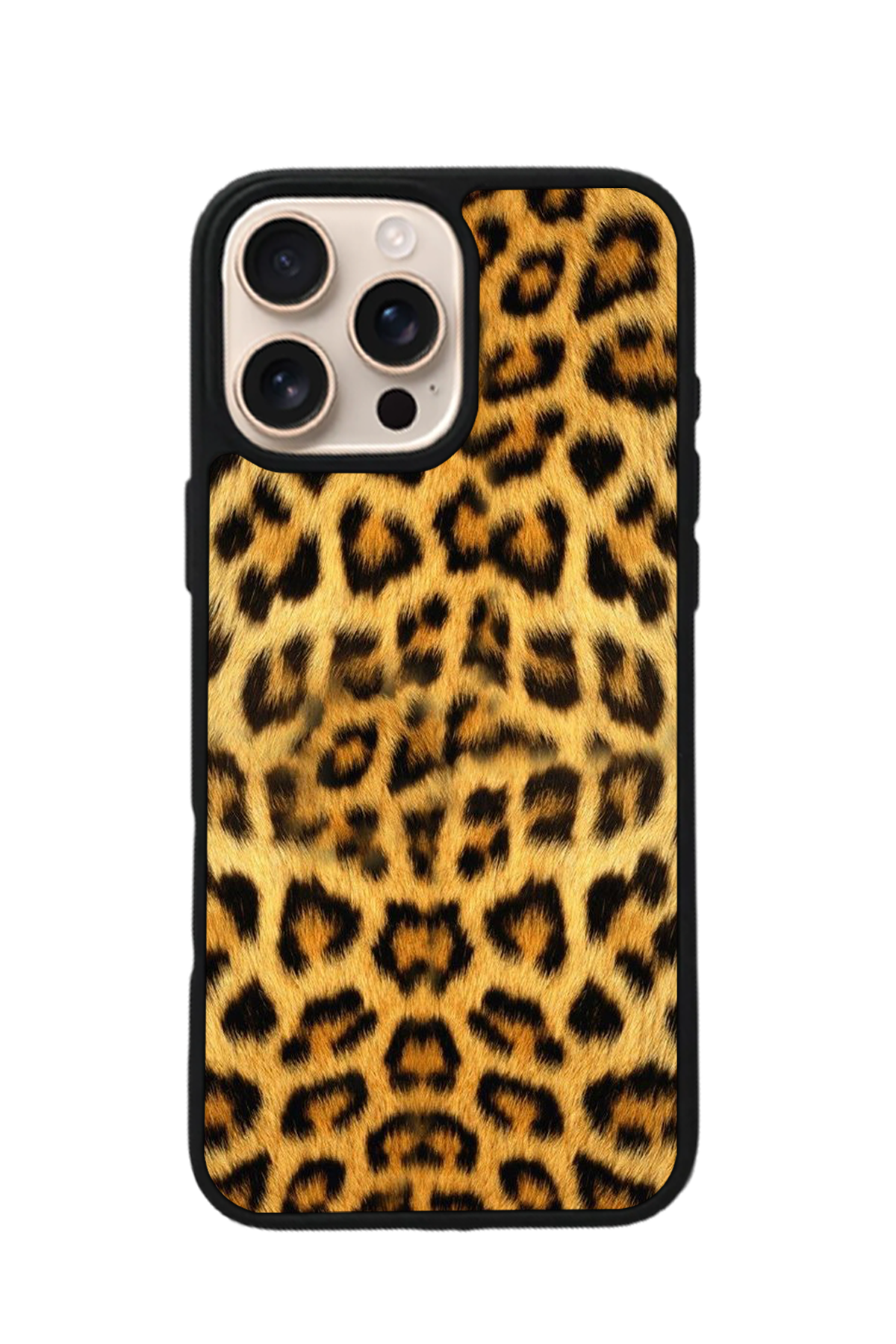 iPhone 15 Pro Max Uyumlu Leopar Tasarımlı Glossy Premium Kılıf
