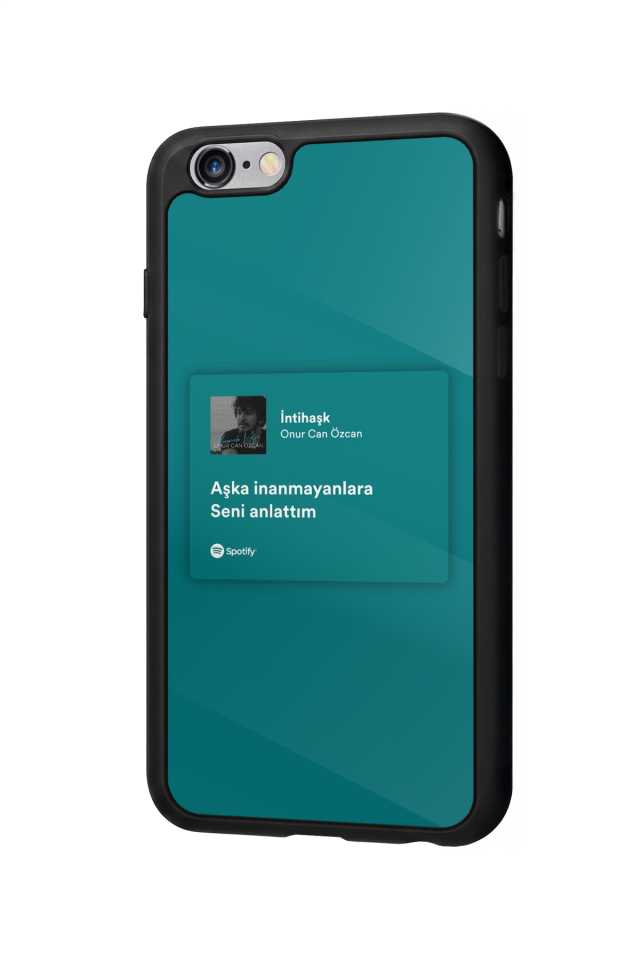 iPhone 6 Plus Uyumlu Sarki Sozleri Tasarımlı Glossy Premium Kılıf