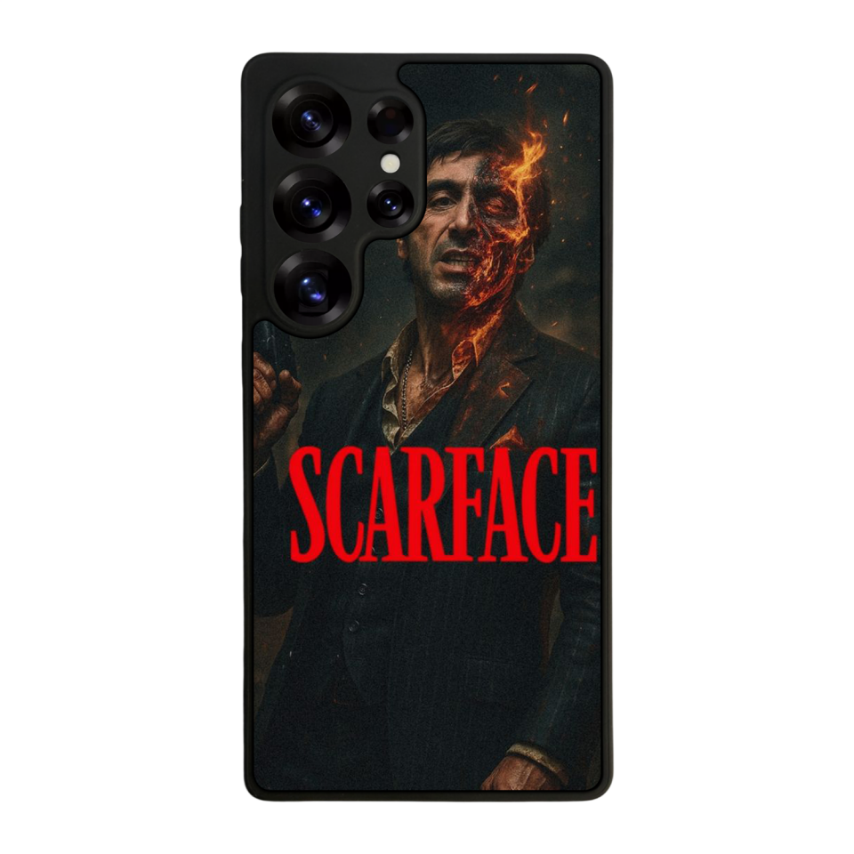 Samsung Galaxy S25 Ultra Uyumlu Scarface Tasarımlı Glossy Premium Kılıf