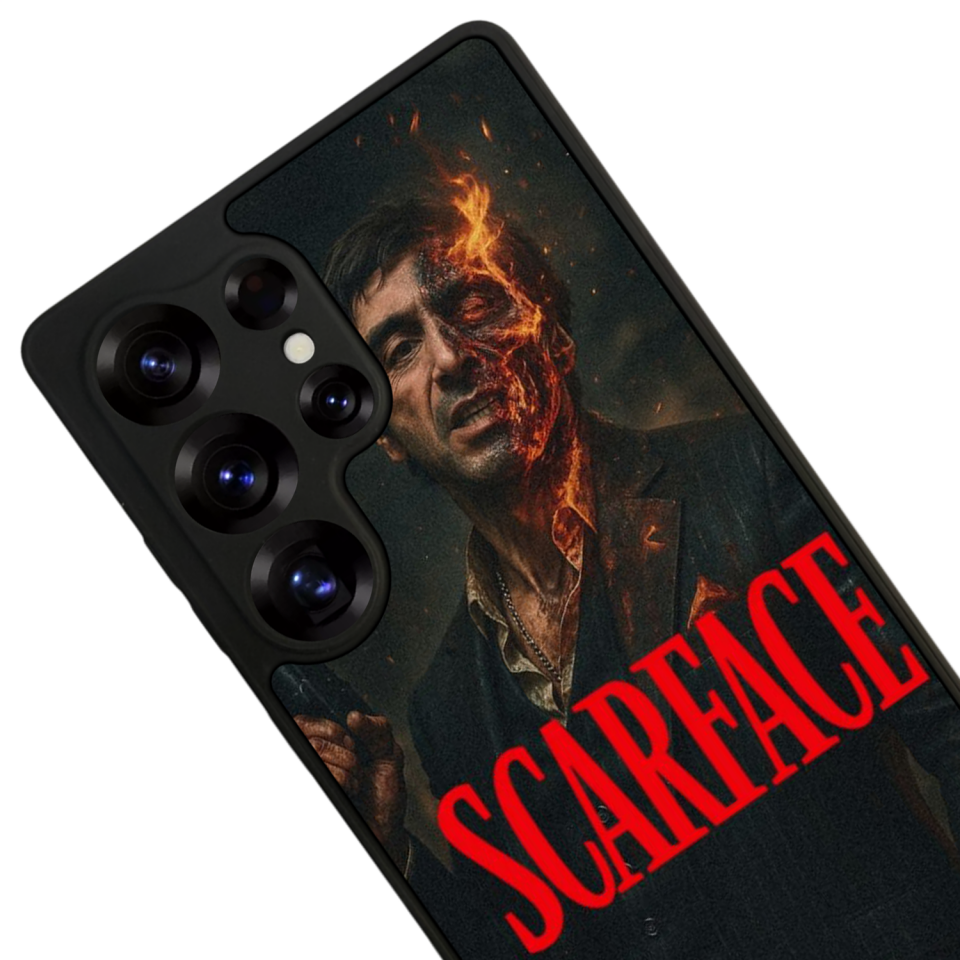 Samsung Galaxy S25 Ultra Uyumlu Scarface Tasarımlı Glossy Premium Kılıf