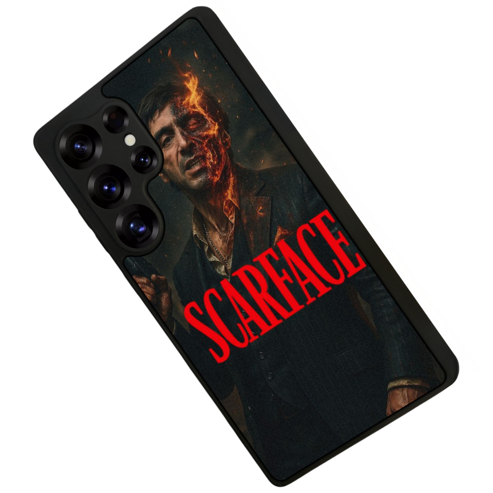 Samsung Galaxy S25 Ultra Uyumlu Scarface Tasarımlı Glossy Premium Kılıf