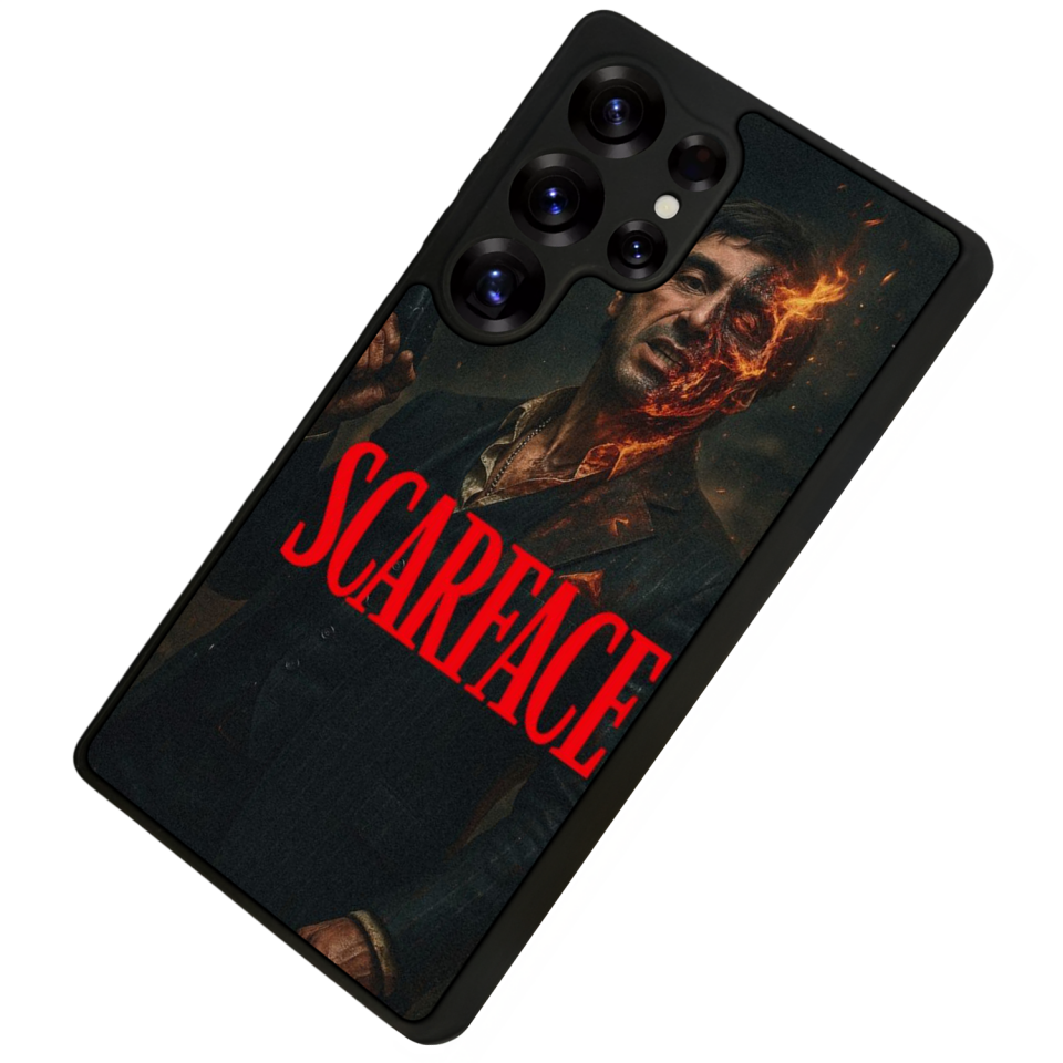 Samsung Galaxy S25 Ultra Uyumlu Scarface Tasarımlı Glossy Premium Kılıf