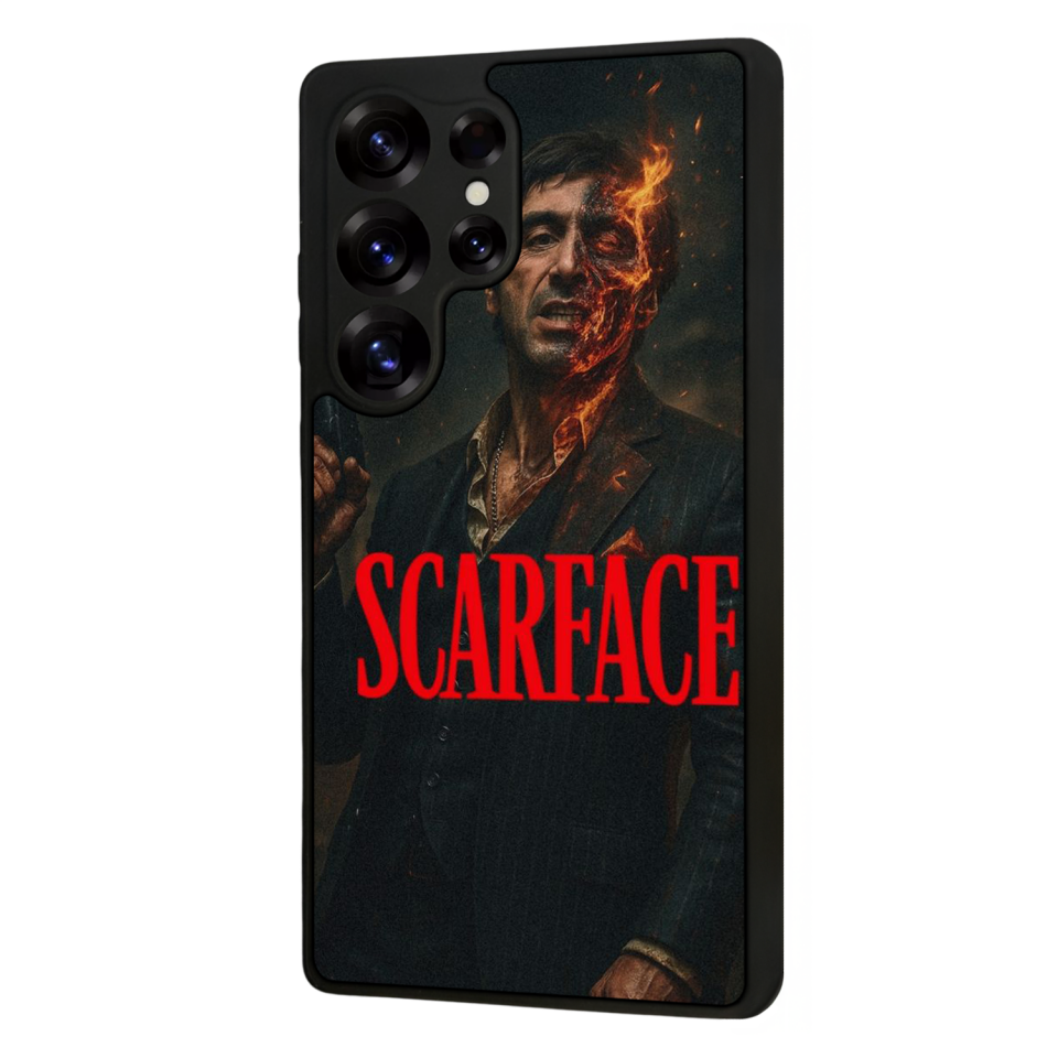 Samsung Galaxy S25 Ultra Uyumlu Scarface Tasarımlı Glossy Premium Kılıf