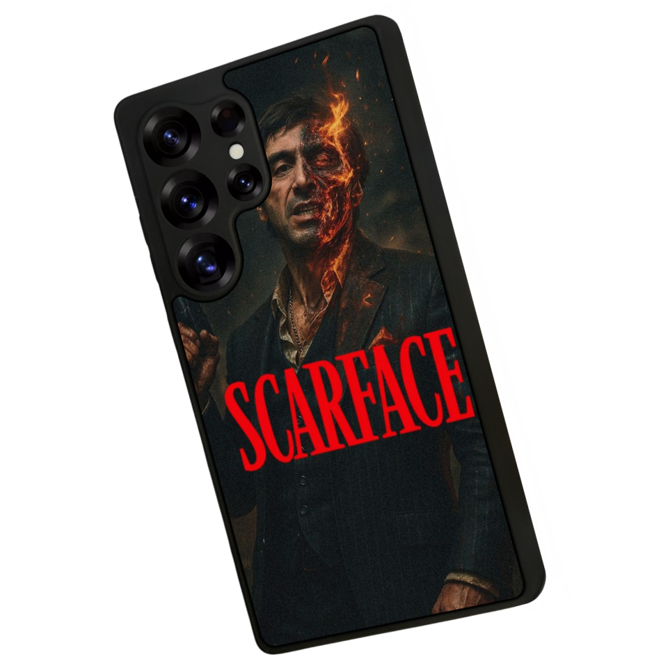Samsung Galaxy S25 Ultra Uyumlu Scarface Tasarımlı Glossy Premium Kılıf