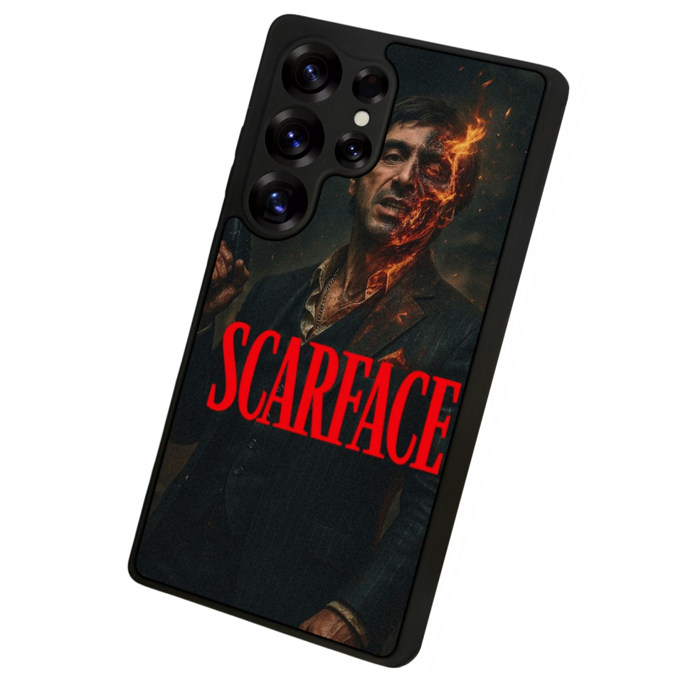 Samsung Galaxy S25 Ultra Uyumlu Scarface Tasarımlı Glossy Premium Kılıf