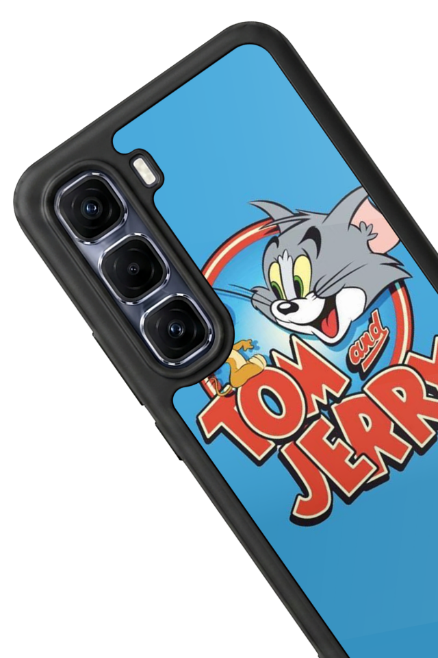Infinix Hot 60 Pro Plus Uyumlu Tom And Jerry Tasarımlı Glossy Premium Kılıf