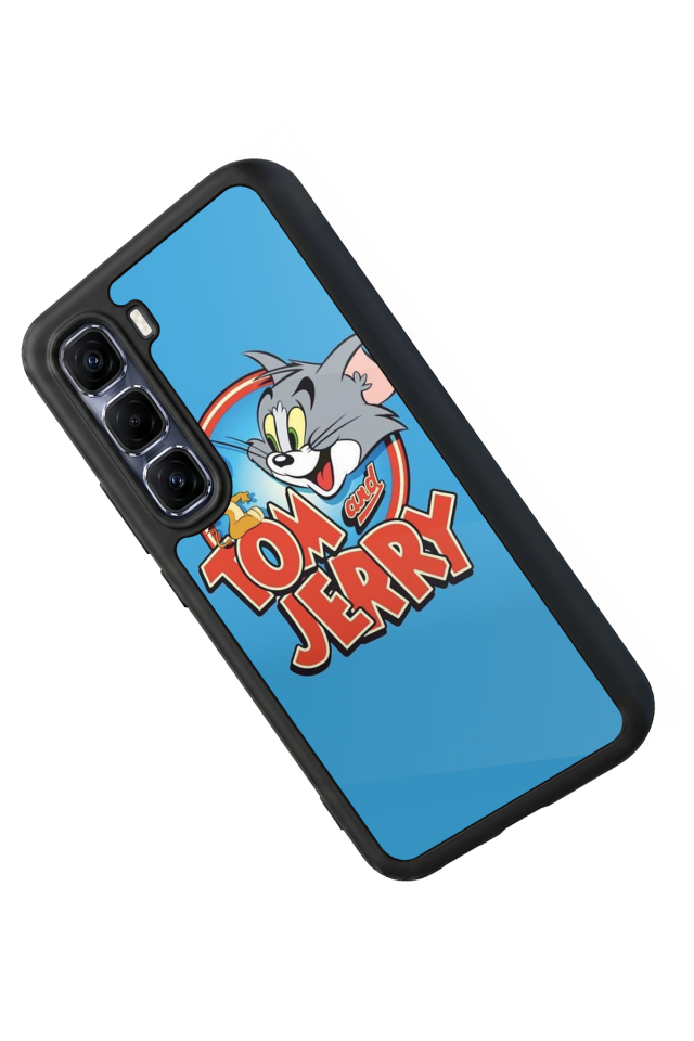 Infinix Hot 60 Pro Plus Uyumlu Tom And Jerry Tasarımlı Glossy Premium Kılıf