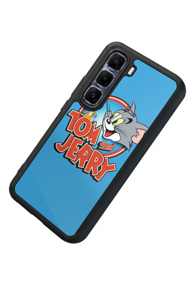 Infinix Hot 60 Pro Plus Uyumlu Tom And Jerry Tasarımlı Glossy Premium Kılıf