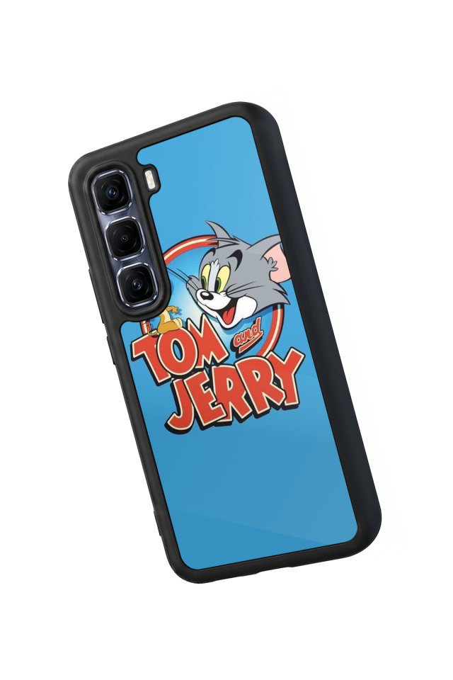 Infinix Hot 60 Pro Plus Uyumlu Tom And Jerry Tasarımlı Glossy Premium Kılıf