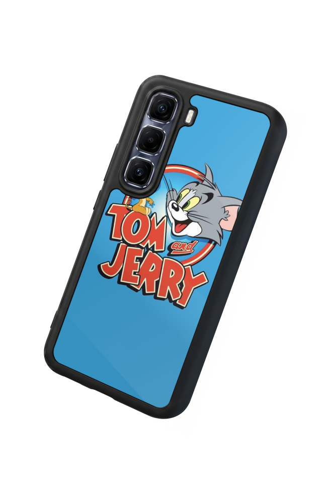 Infinix Hot 60 Pro Plus Uyumlu Tom And Jerry Tasarımlı Glossy Premium Kılıf