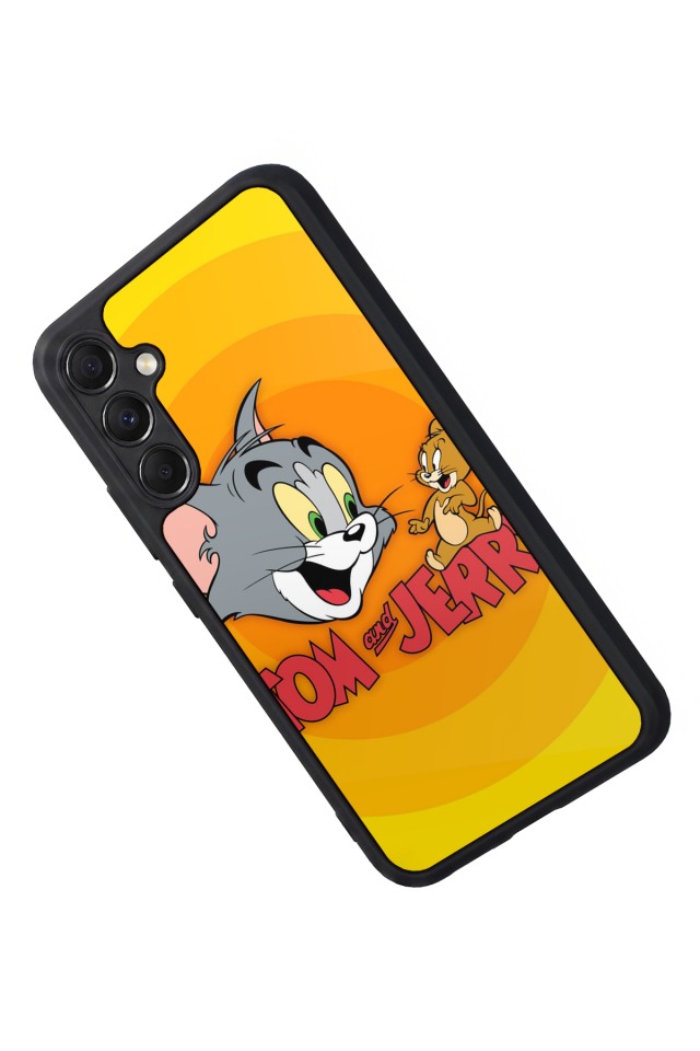 Samsung Galaxy A34 Uyumlu Tom And Jerry Tasarımlı Glossy Premium Kılıf
