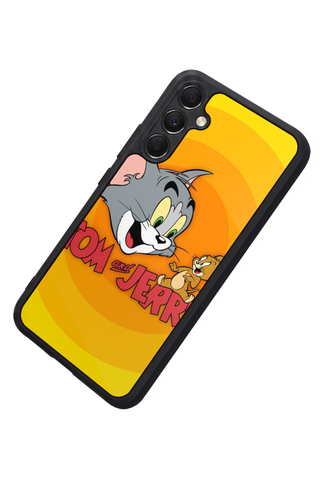 Samsung Galaxy A34 Uyumlu Tom And Jerry Tasarımlı Glossy Premium Kılıf