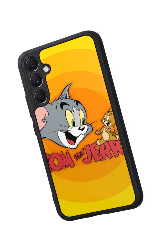 Samsung Galaxy A34 Uyumlu Tom And Jerry Tasarımlı Glossy Premium Kılıf