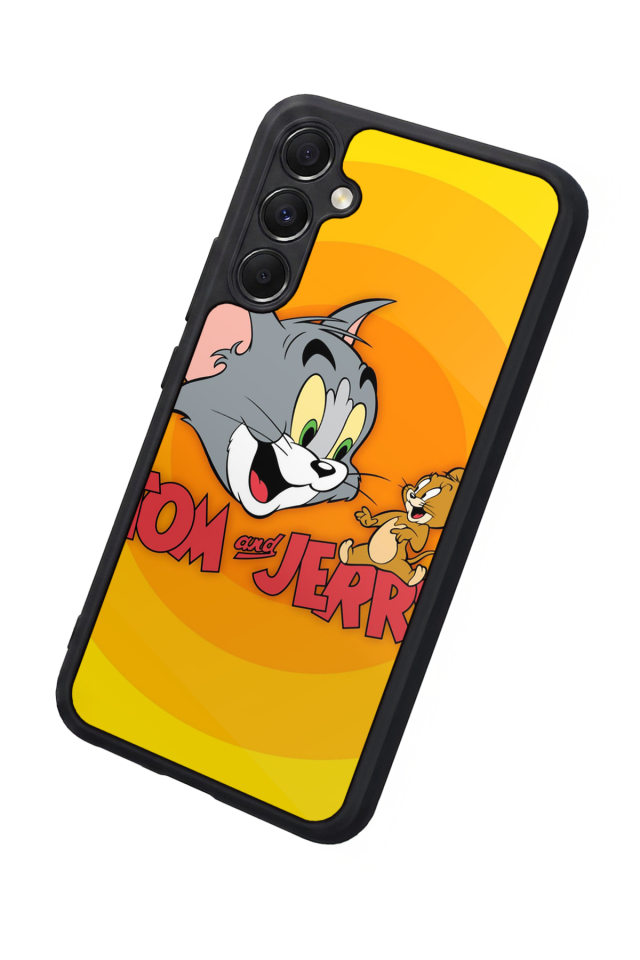 Samsung Galaxy A34 Uyumlu Tom And Jerry Tasarımlı Glossy Premium Kılıf