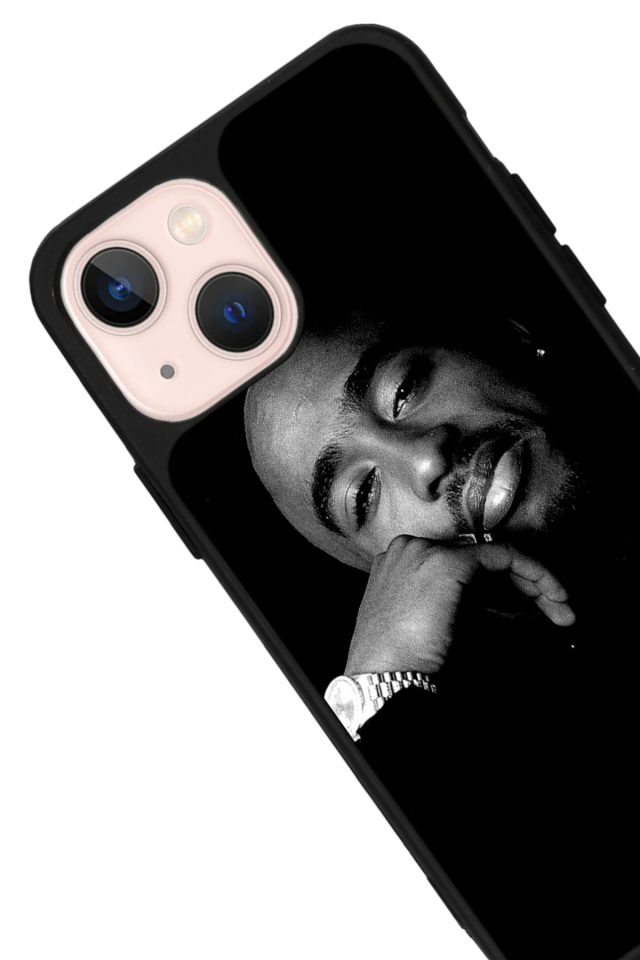 iPhone 15 Uyumlu Tupac Tasarımlı Glossy Premium Kılıf