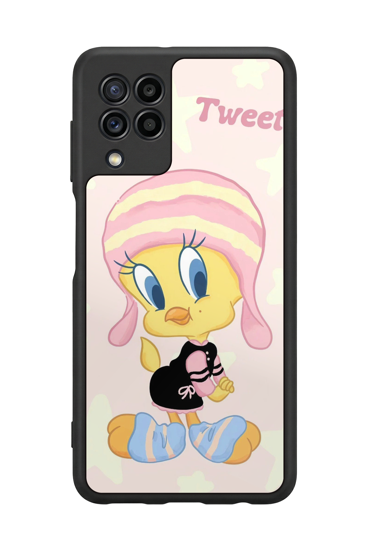 Samsung Galaxy M32 Uyumlu Tweety Tasarımlı Glossy Premium Kılıf
