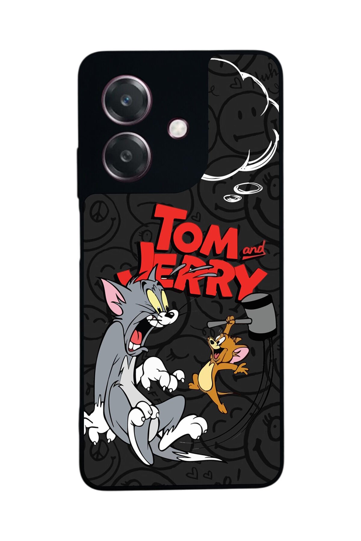 Oppo A3 5G Uyumlu Tom And Jerry Tasarımlı Glossy Premium Kılıf