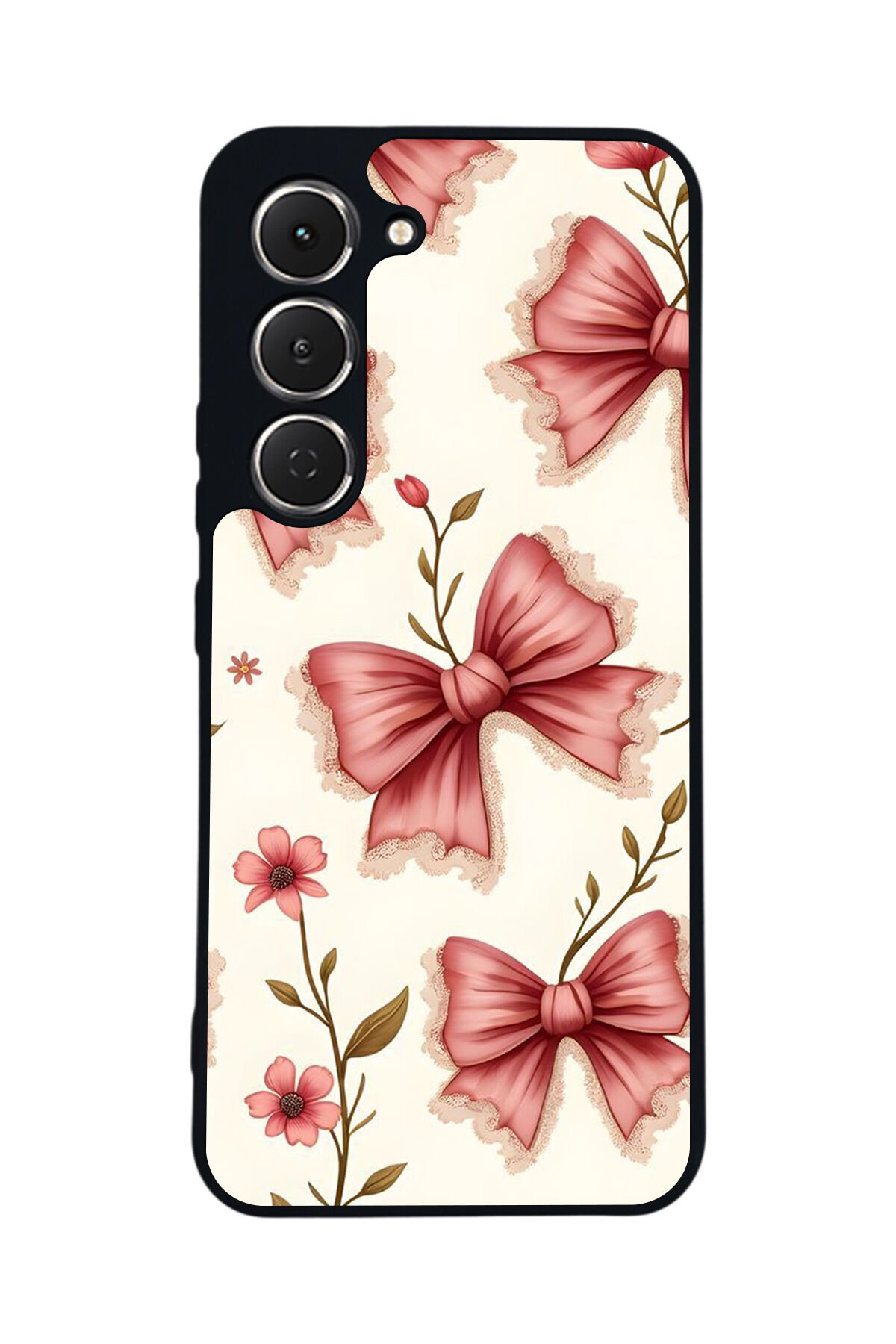 Tecno Spark 40 Pro Uyumlu Kurdele Tasarımlı Glossy Premium Kılıf