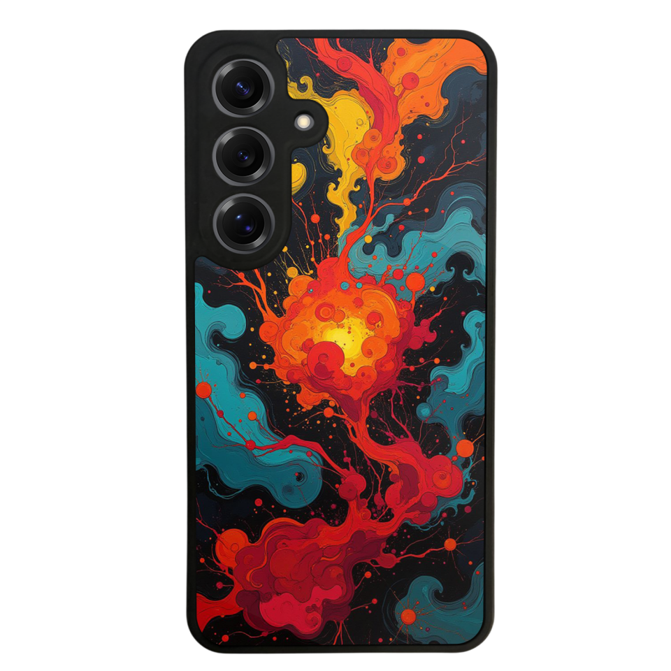 Samsung Galaxy S25 Uyumlu Abstract Tasarımlı Glossy Premium Kılıf
