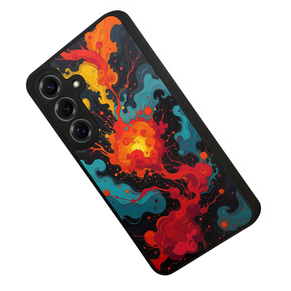 Samsung Galaxy S25 Uyumlu Abstract Tasarımlı Glossy Premium Kılıf