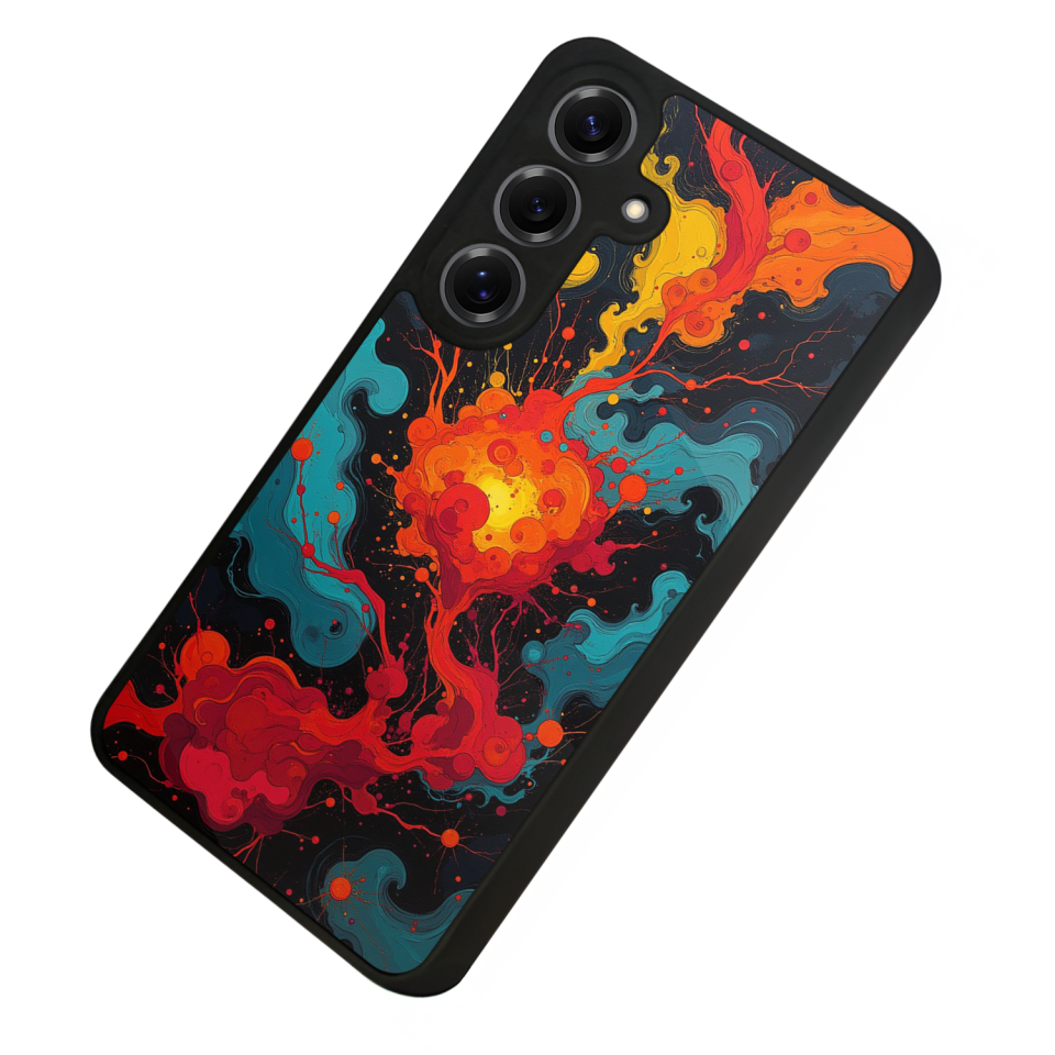 Samsung Galaxy S25 Uyumlu Abstract Tasarımlı Glossy Premium Kılıf