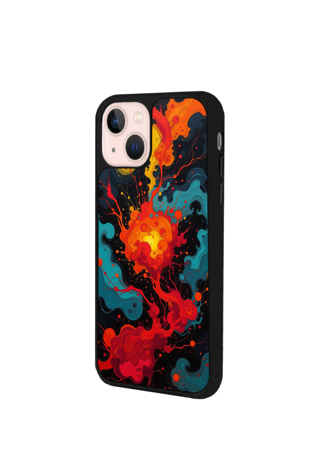 iPhone 13/14 Uyumlu Abstract Tasarımlı Glossy Premium Kılıf