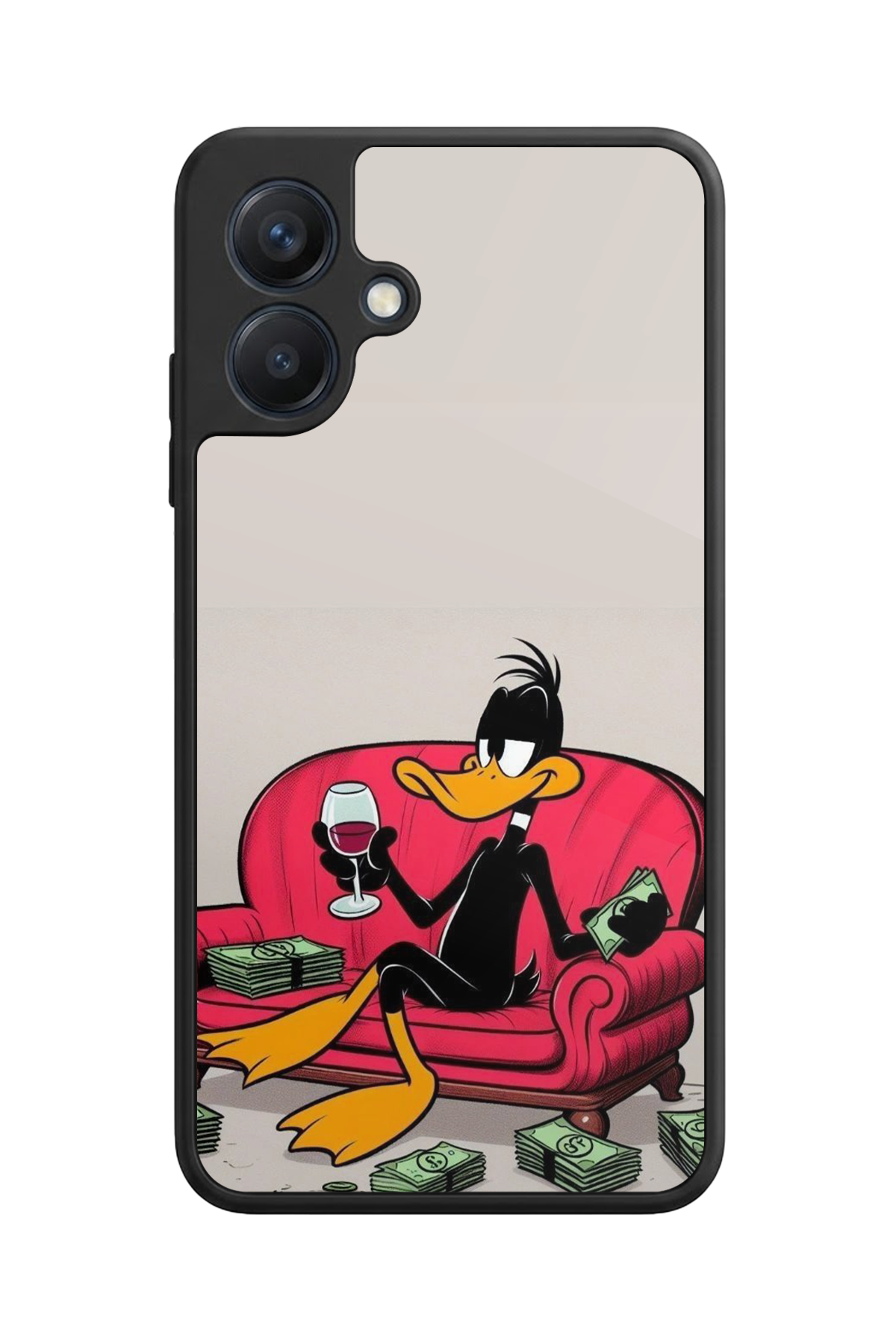 Samsung Galaxy A07 Uyumlu Daffy duck Tasarımlı Glossy Premium Kılıf