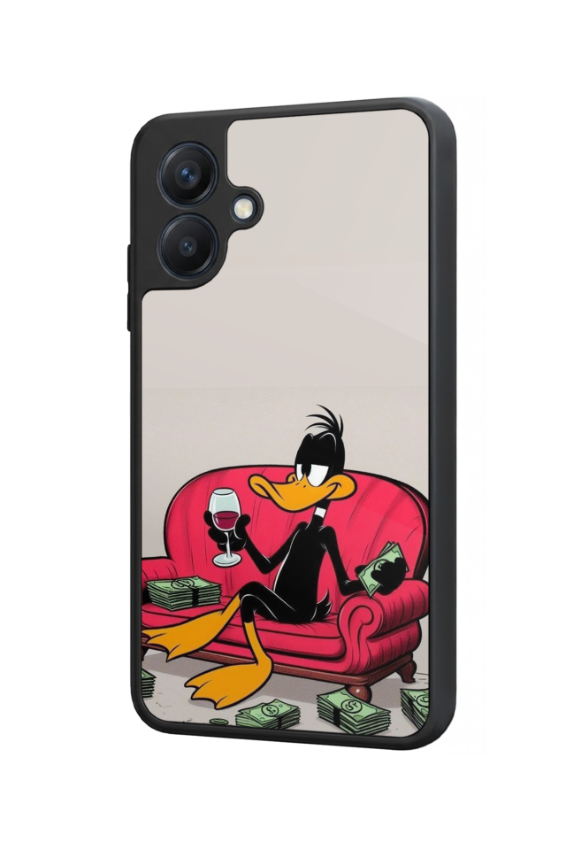 Samsung Galaxy A07 Uyumlu Daffy duck Tasarımlı Glossy Premium Kılıf