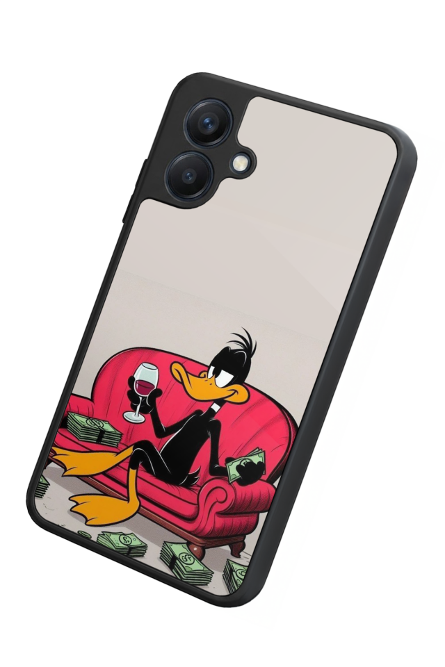 Samsung Galaxy A07 Uyumlu Daffy duck Tasarımlı Glossy Premium Kılıf